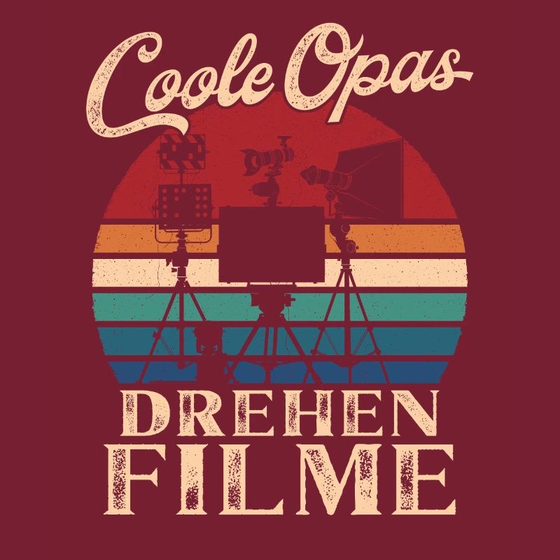 Coole Opas drehen Filme Retro Großvater