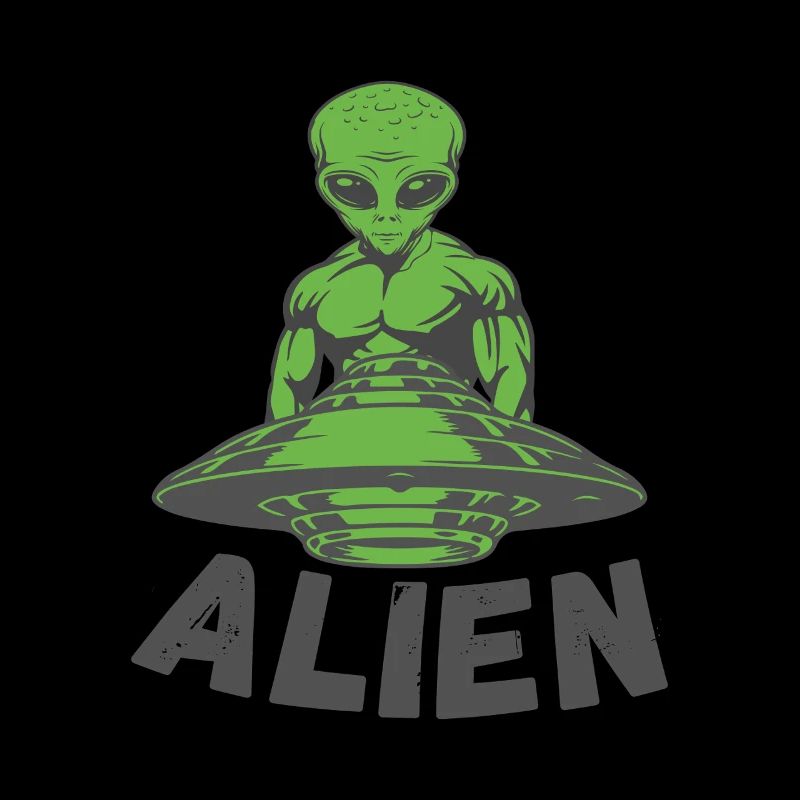 Green Alien UFO Encounter