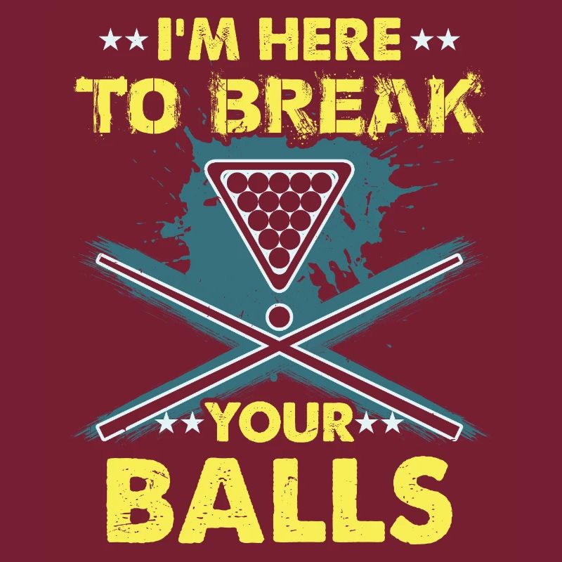 Billardspieler Geschenk Billard Queue Billardtisch