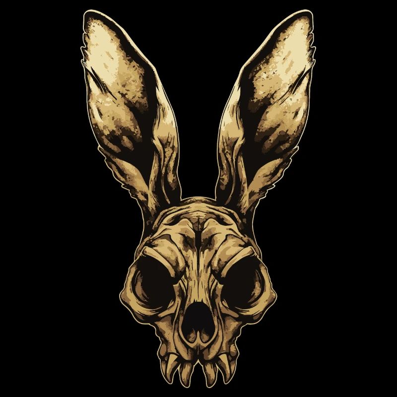 Zombie Rabbit Skull