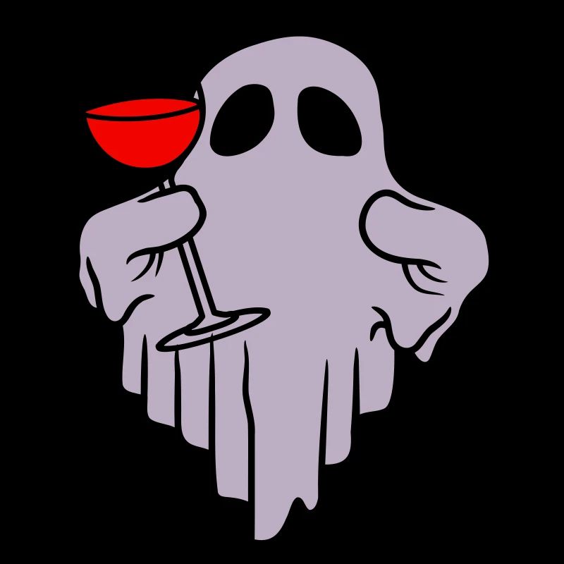 Wein trinkender Geist Comic