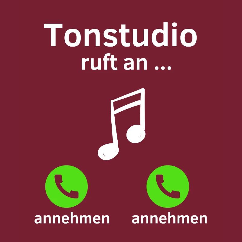 Tonstudio ruft an - annehmen oder annehmen?