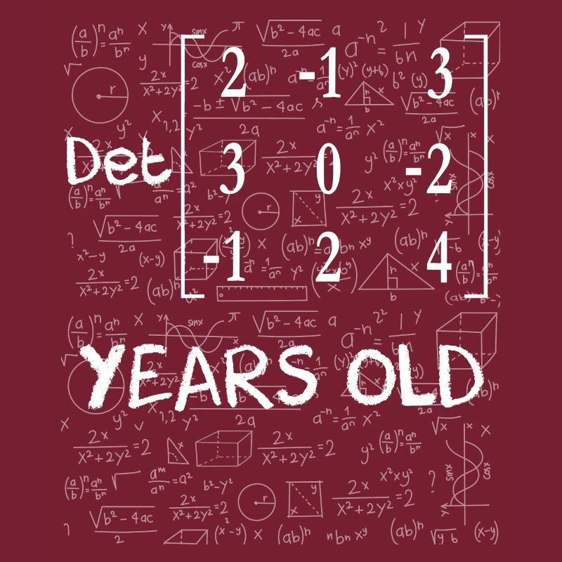 36. Geburtstag 36 Jahre Matrixdeterminante