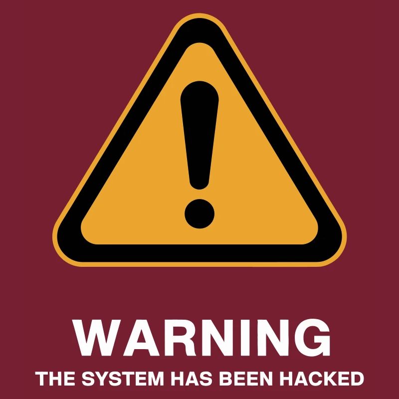 Icône d’avertissement du système piraté