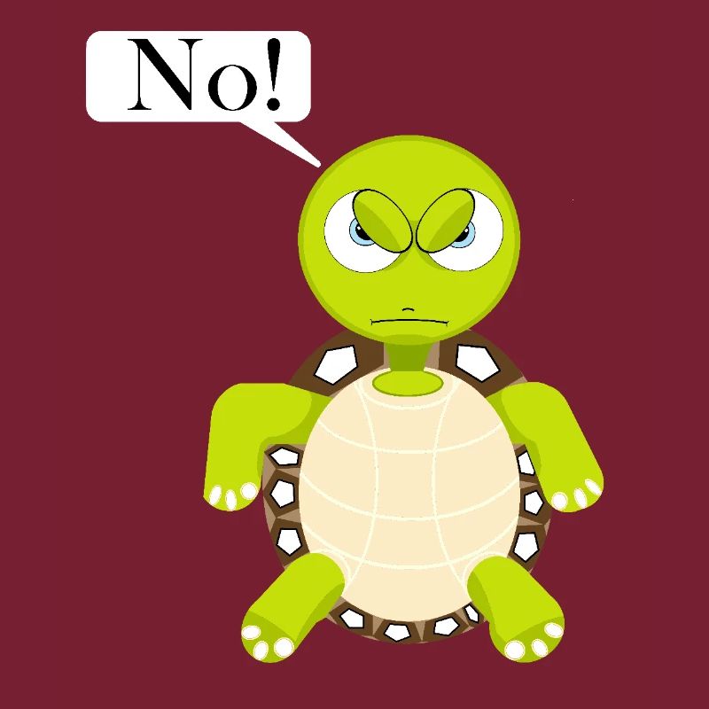 Statement No Schildkröte, Nein Fun Comic, No
