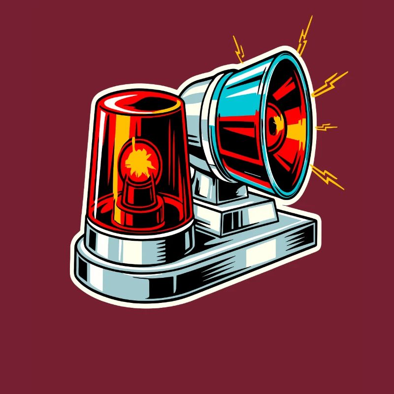 Fire Siren Warning Light