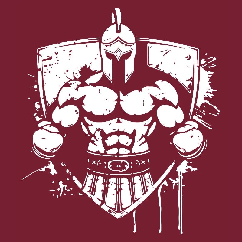 Kämpferischer Gladiator Helm