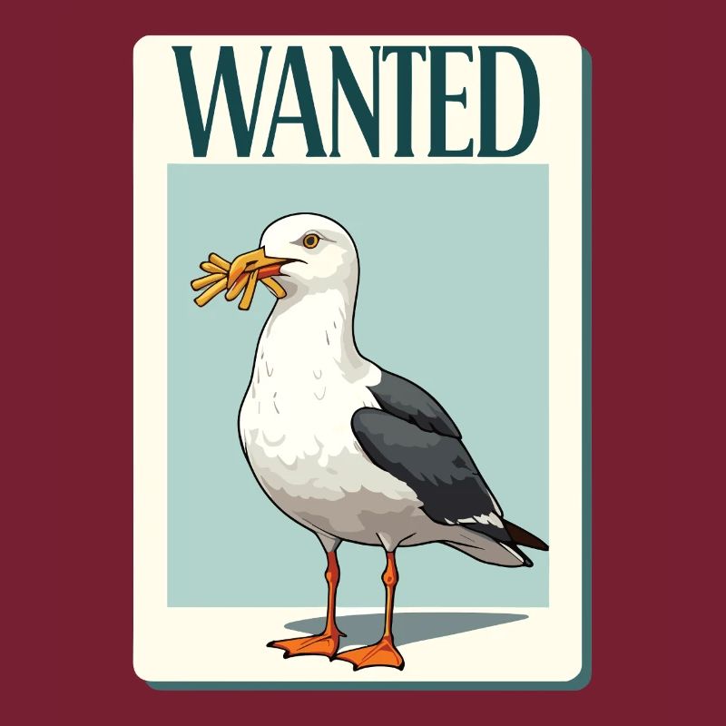 Wanted Möwe Mit Pommes