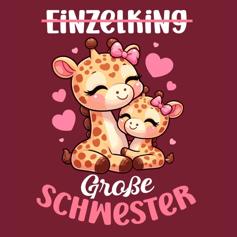 Einzelkind Große Schwester Giraffen