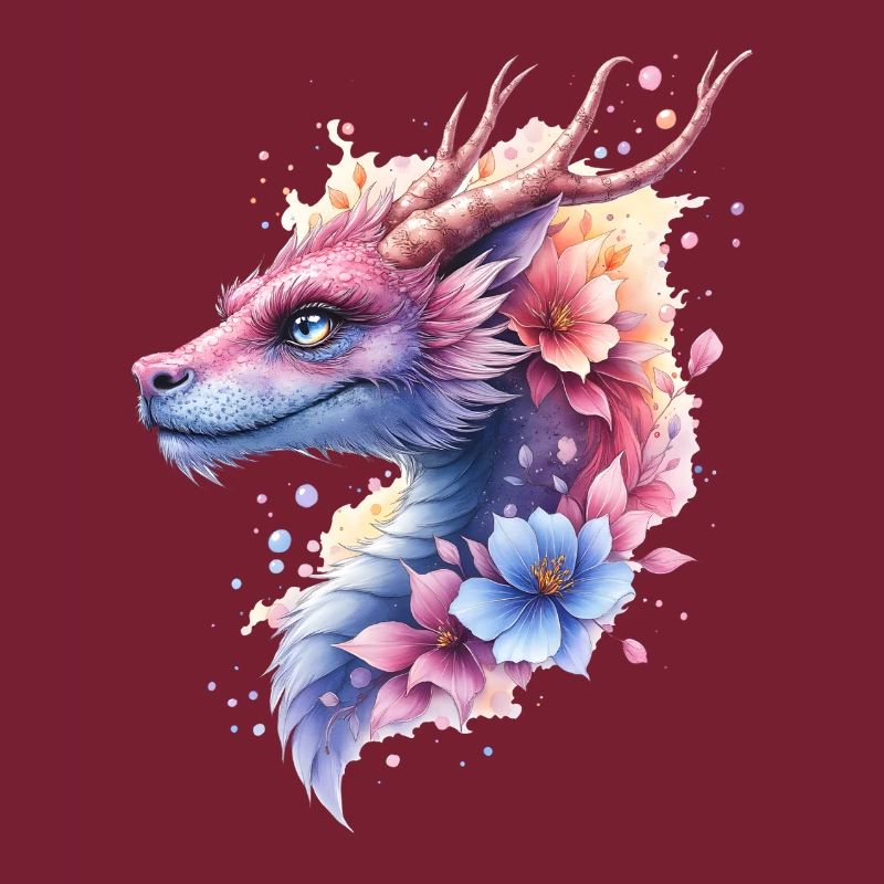 Dragon Fleur Bleu
