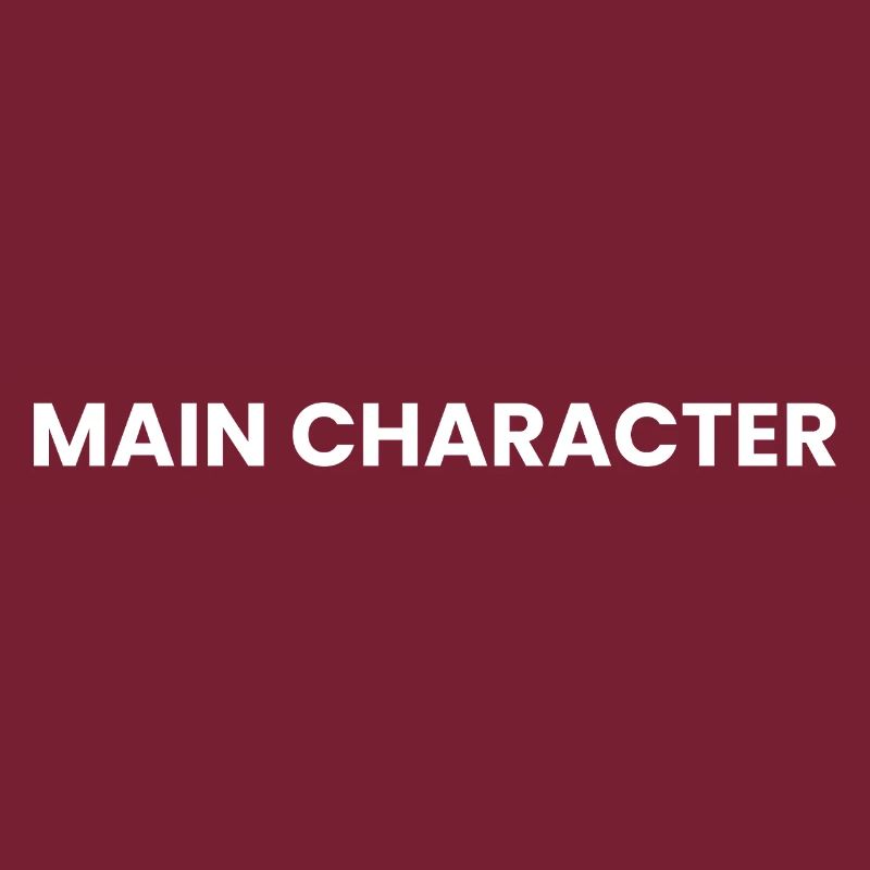 Main Character Contrast Typography