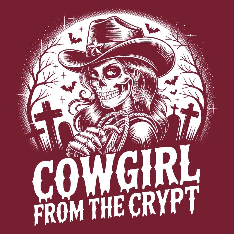 Fille occidentale de la crypte - Design d’Halloween