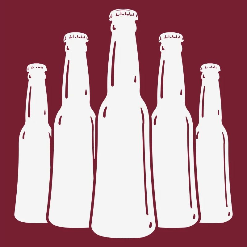 Silhouette des bouteilles de bière