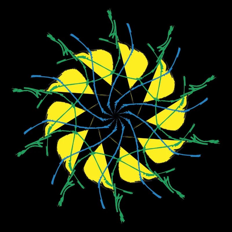 Random patterns circled