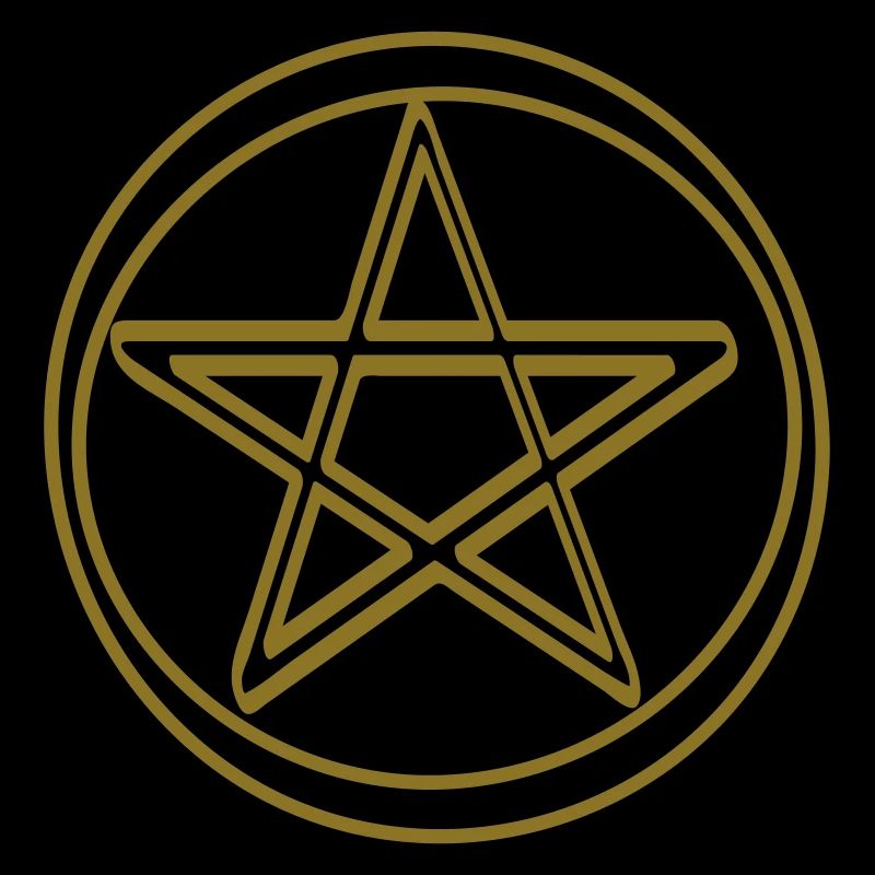 Pentacle Line Art Symbol 2