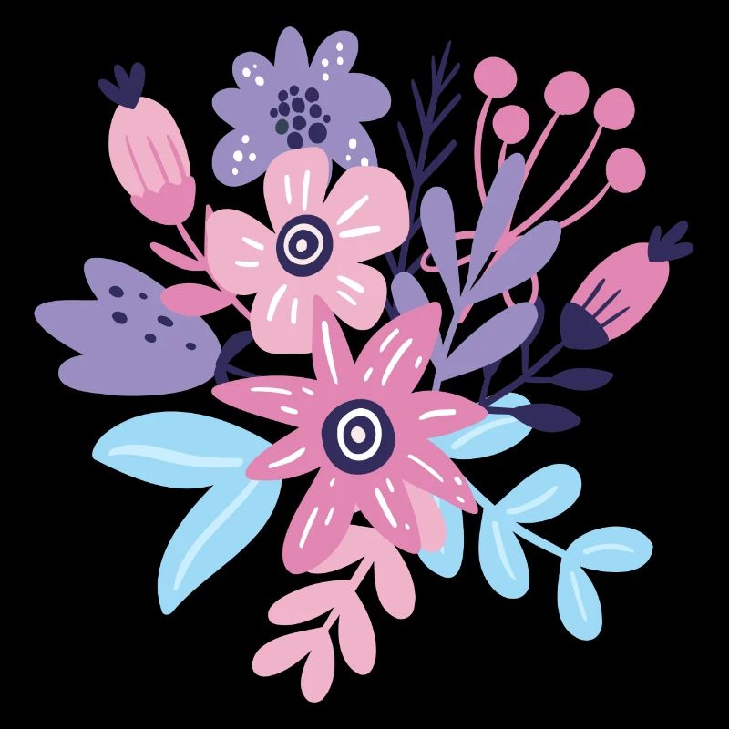 Pastellfarbene Blumenexplosion