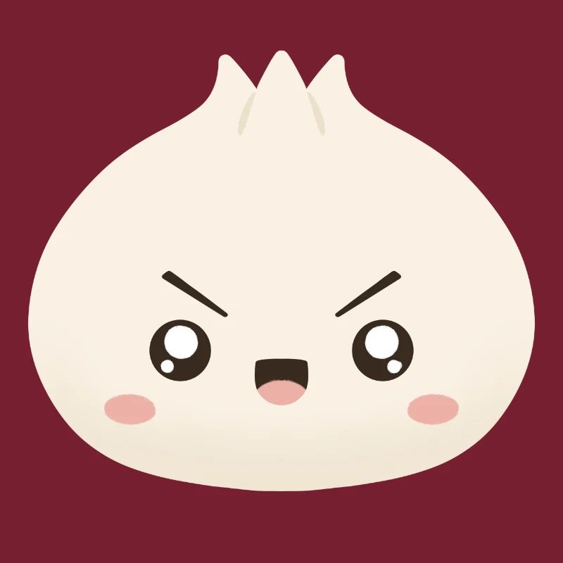 Grumpy Dumpling Cute Mascot
