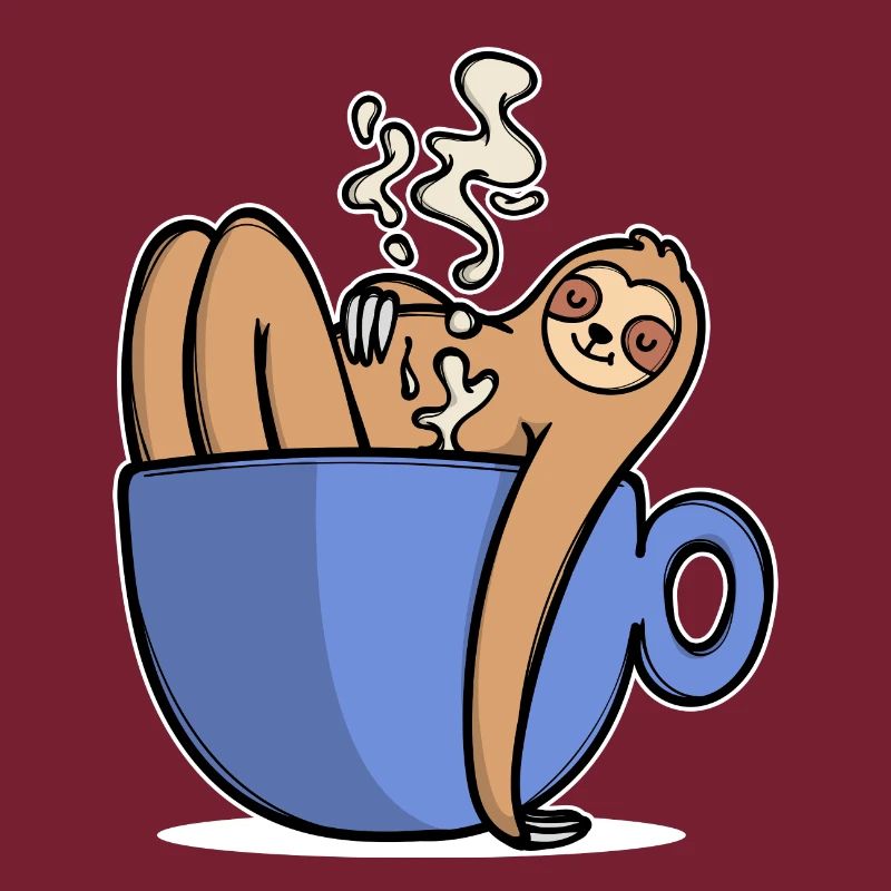 Funny sloth coffee caffeine coffee lover