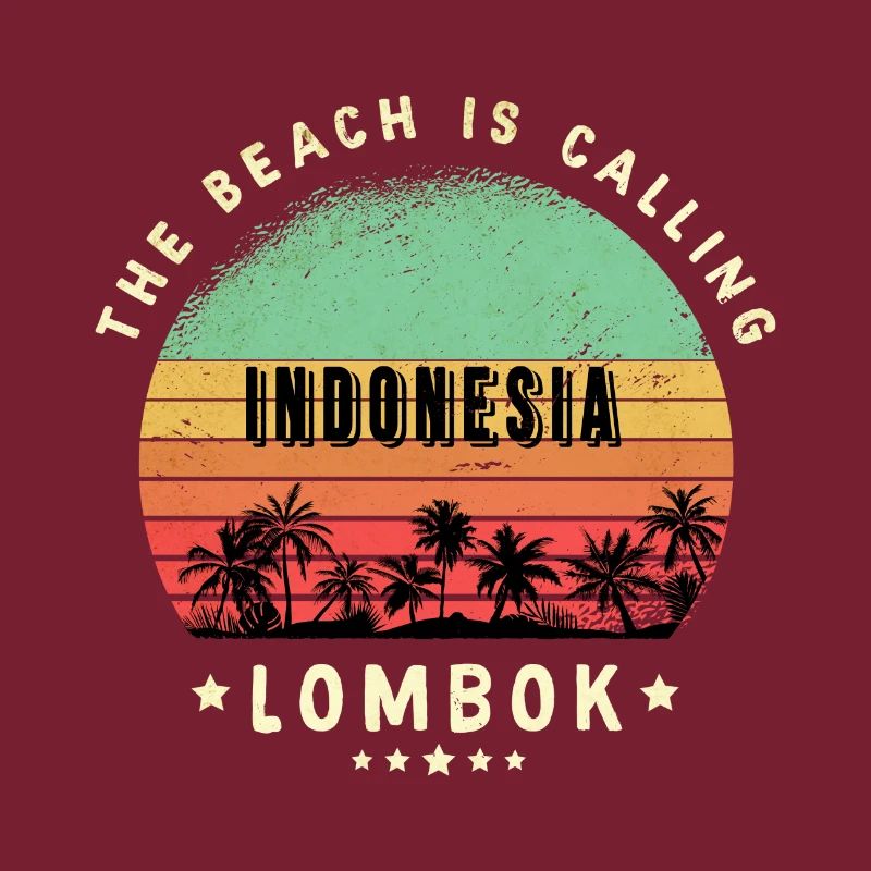 conception de plage de lombok indonésie