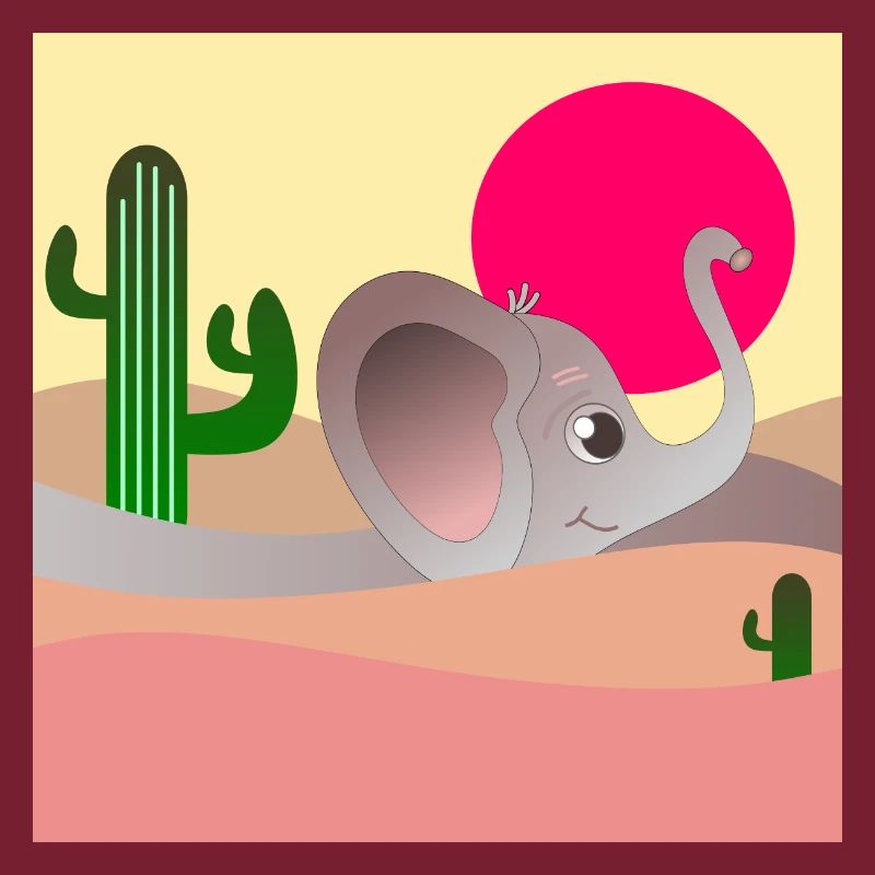ELEPHANT DESERT LANDSCAPE - CACTI