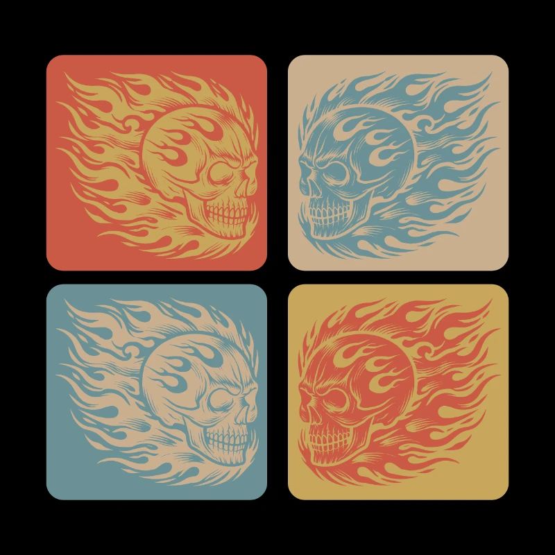 Flaming Skull – Biker & Rocker Style