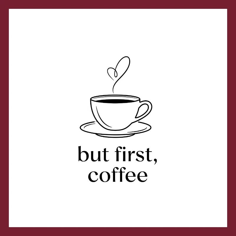 Minimalistischer Kaffee mit Herz