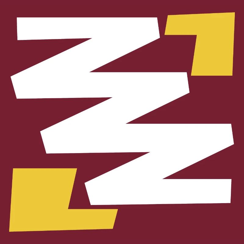 Basic simple digital art emblem with Z