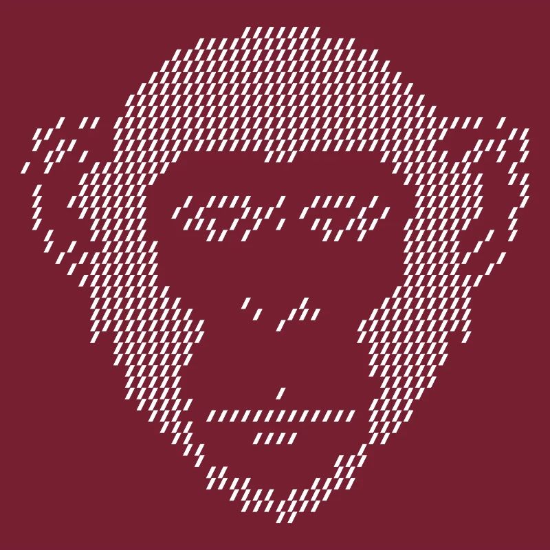 Pixel Monkey Halbton-Kunst