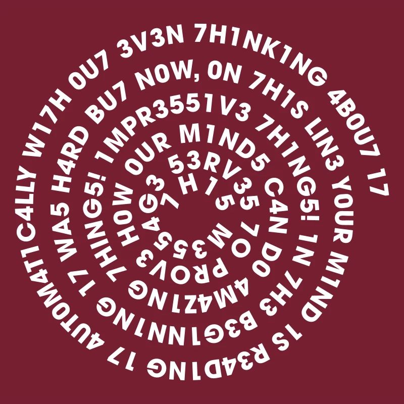 Leetspeak Spirale – Nerd Code 1337 Geek Design