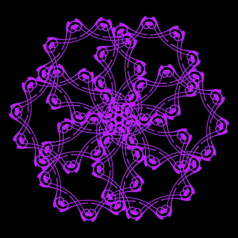 Random patterns circled