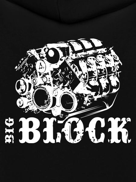 v8 bigblock engine musclecar icon illustration