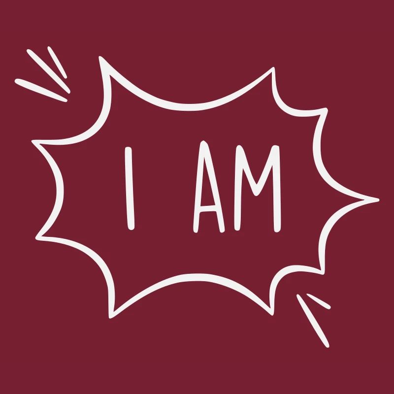 Ich bin: Kraftvolle Comic Sprechblase