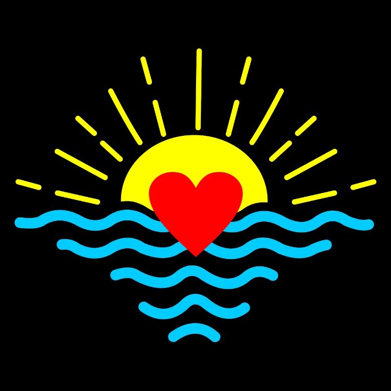 Sunset with heart