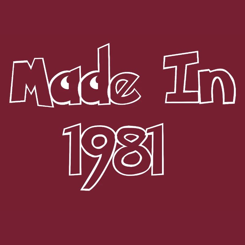Made In 1981 Retro Logo
