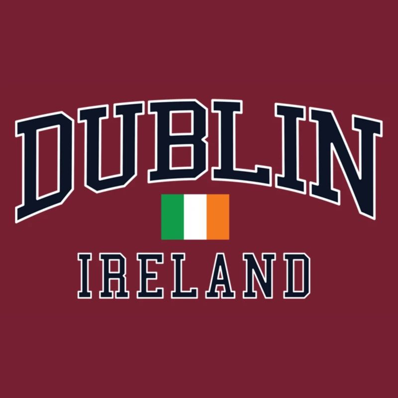 Dublin Ireland Arc Typography Tee