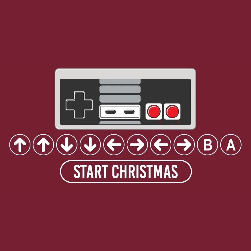 Cheat-Code Start Weihnachten Gaming Gamer Videospiel