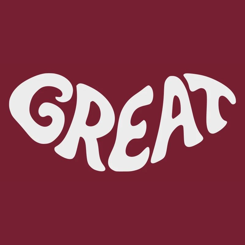 Great, Großartig Bubbel-Wortdesign