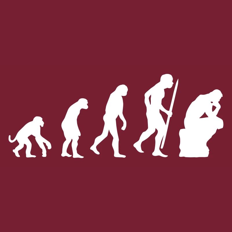 Évolution du penseur philosophie philosophe drôle