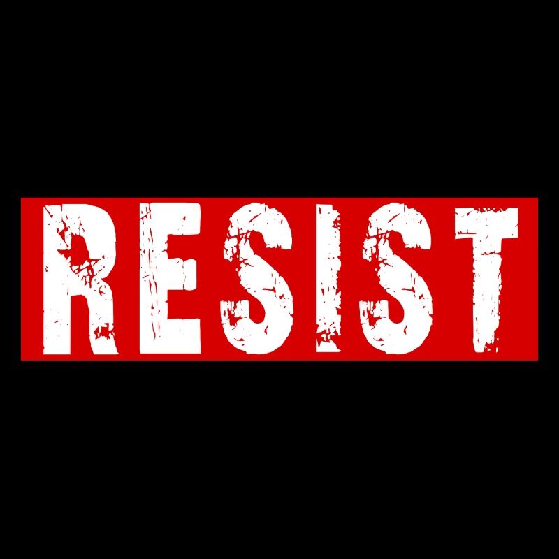 Resist Distressed Protest Typography