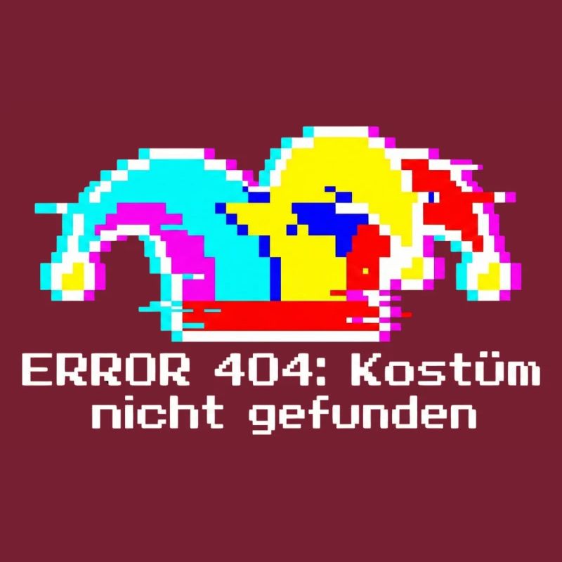 Error 404 Kostüm nicht gefunden Nerd Fasching IT