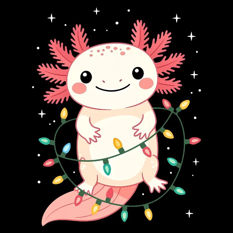 Axolotl Weihnachten Weihnachtspullover lustig süß