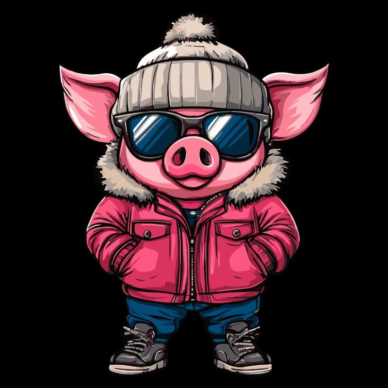 Schwein Winter