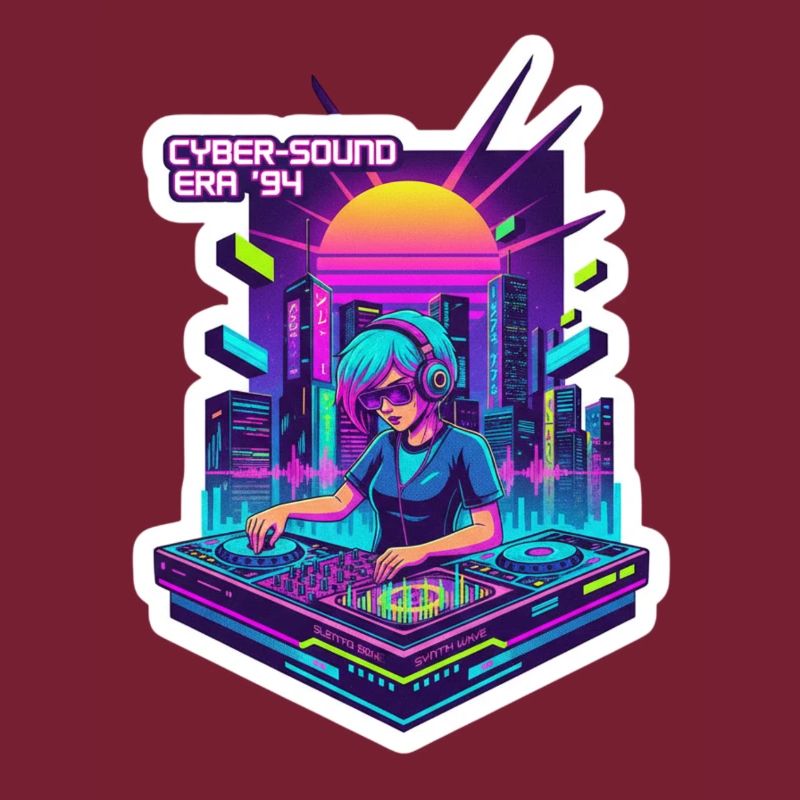 Retro Wave Cyber 90s
