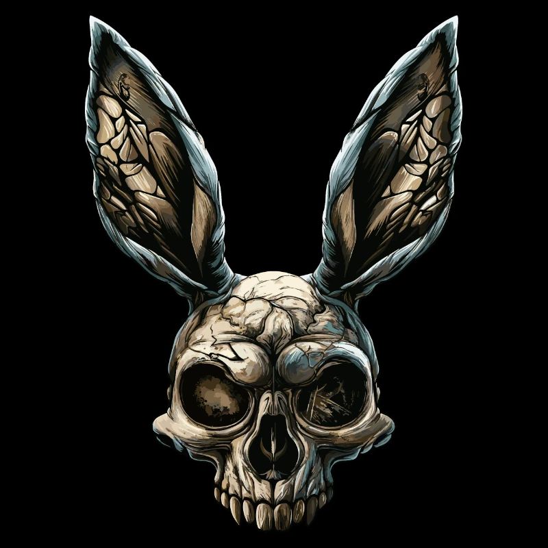 Zombie Rabbit Skull