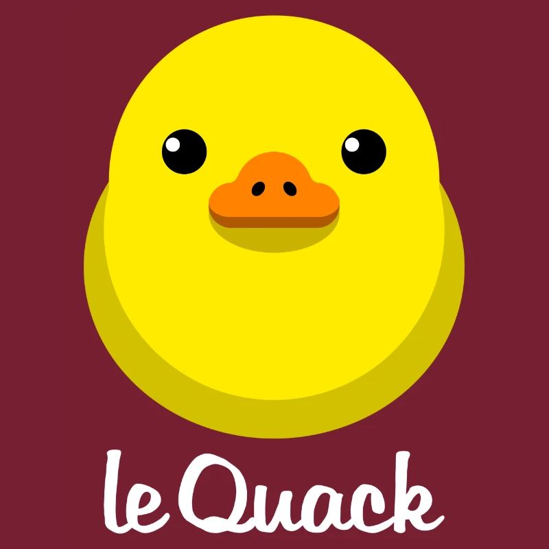 Chick Yellow le Quack for dark backgrounds