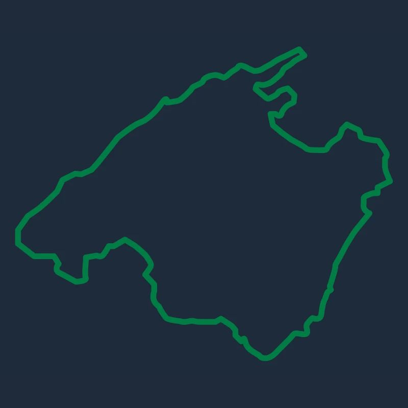 mallorca karte umriss