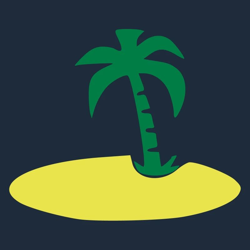 Île avec palmier