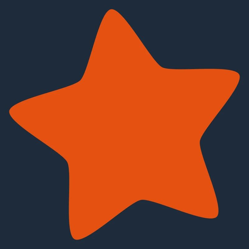 simple orange star