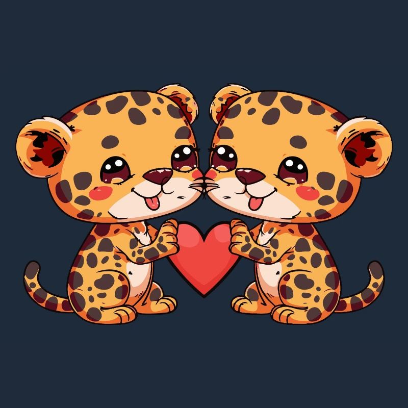 Leopard Paar Valentinstag