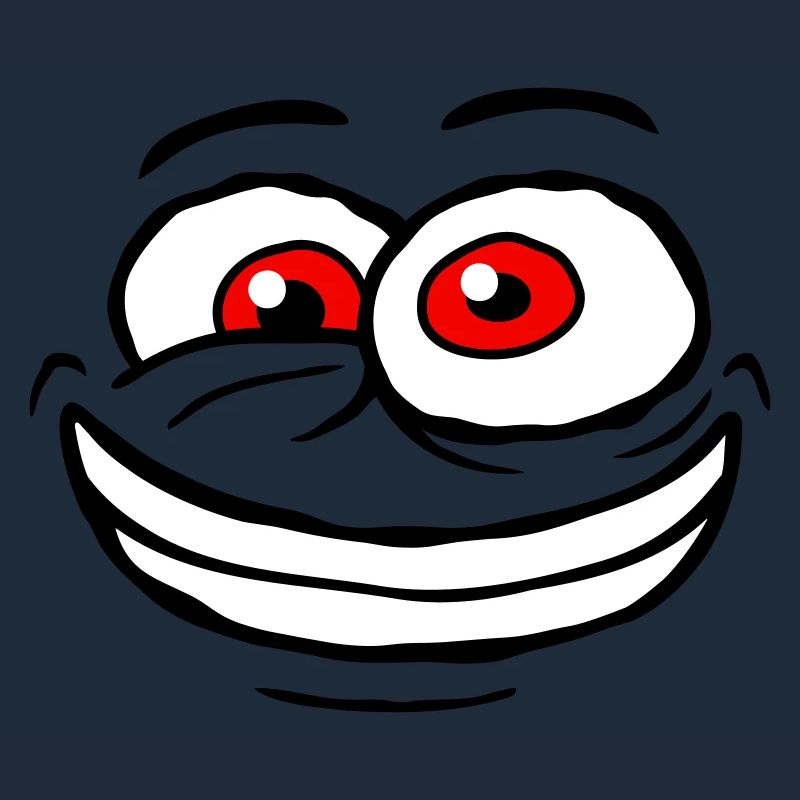 Crazy Comic Face Design
